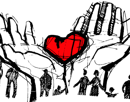 Banner Free God St Johns Mt - Love Of God Png (420x330), Png Download