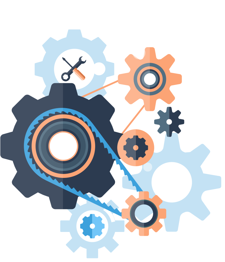 Maintenance-gears - Illustration (800x936), Png Download