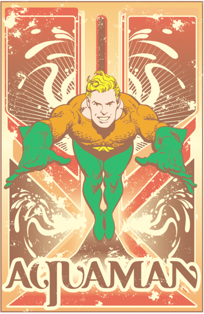 Dc Comics Aquaman Juniors T-shirt - Aquaman T Shirt (400x615), Png Download