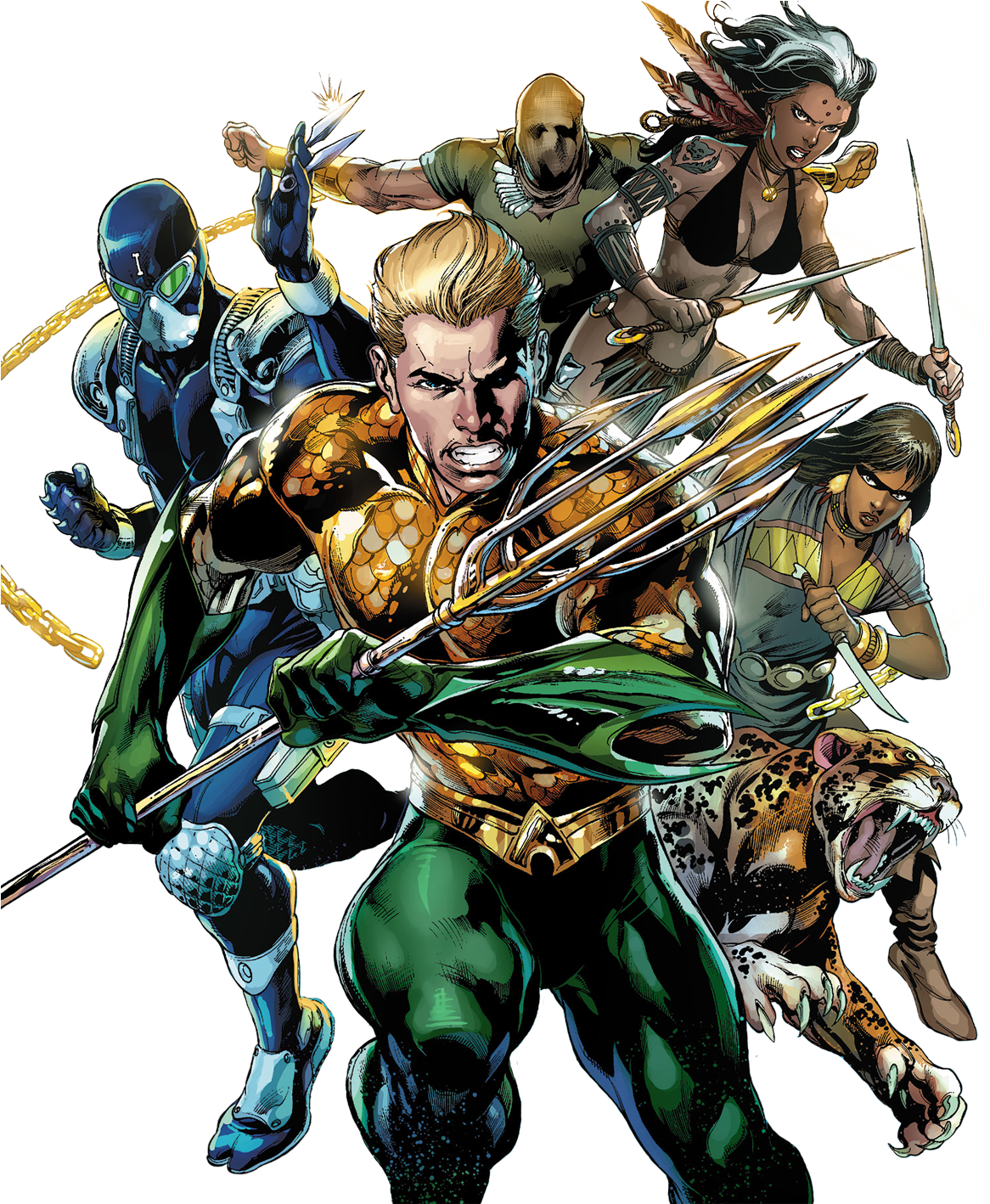 Dc Comics Aquaman And The Others 1: Legacy Of Gold (1984x1417), Png Download
