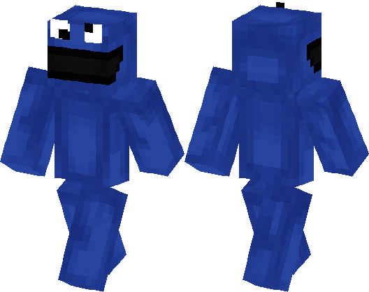 Cookie Monster - Skin Minecraft Steve Pro (528x418), Png Download