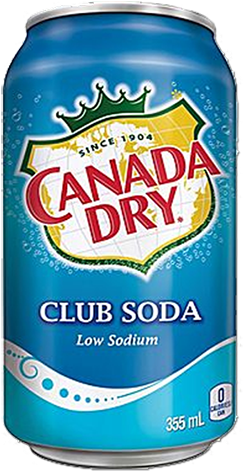 Cd Club Soda Can - Canada Dry Ginger Ale Logo (269x482), Png Download