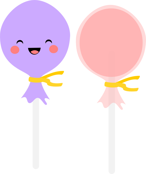 Kawaii Lollipop Png (500x596), Png Download