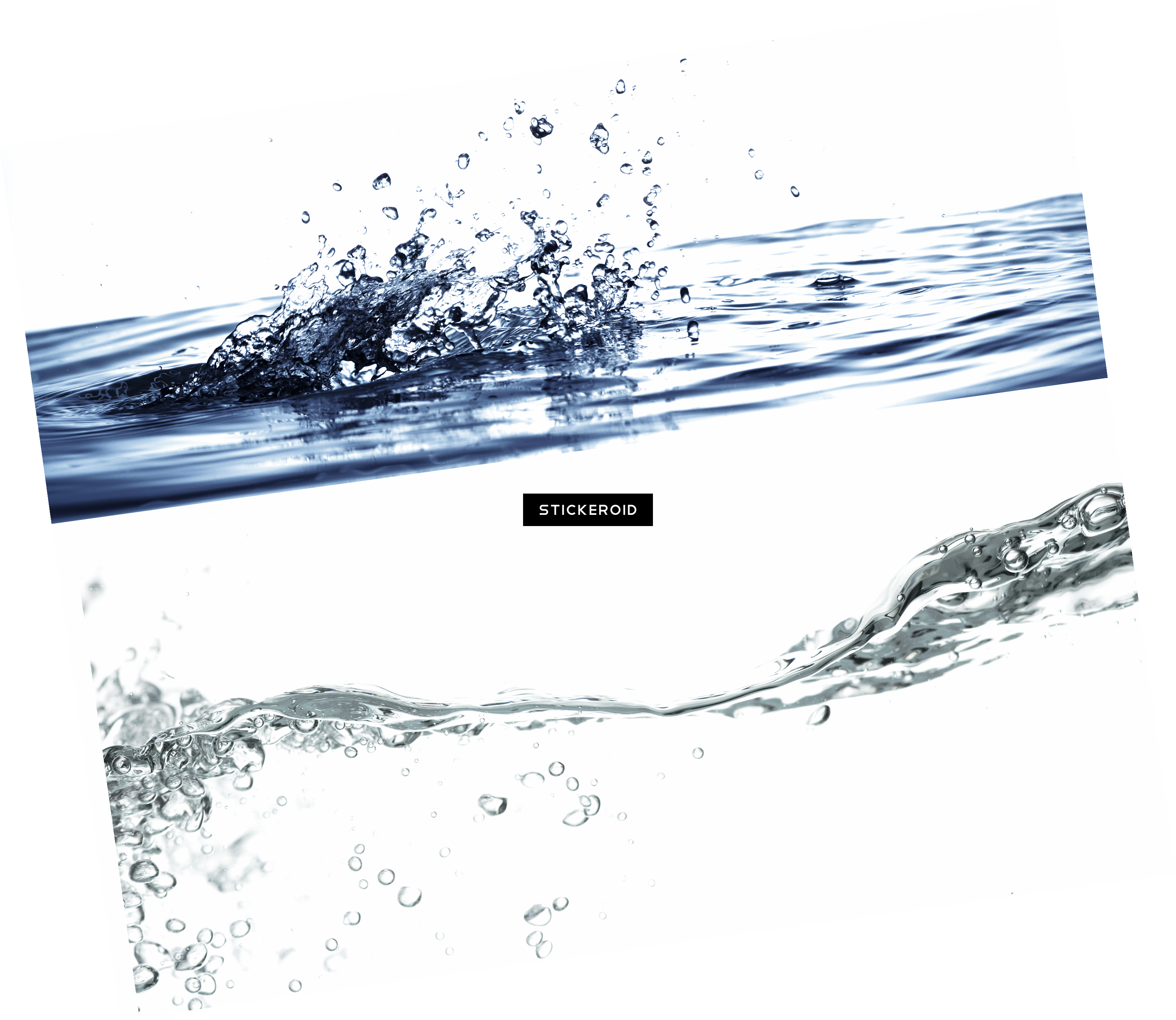 Water Drops - Sketch (3260x2827), Png Download