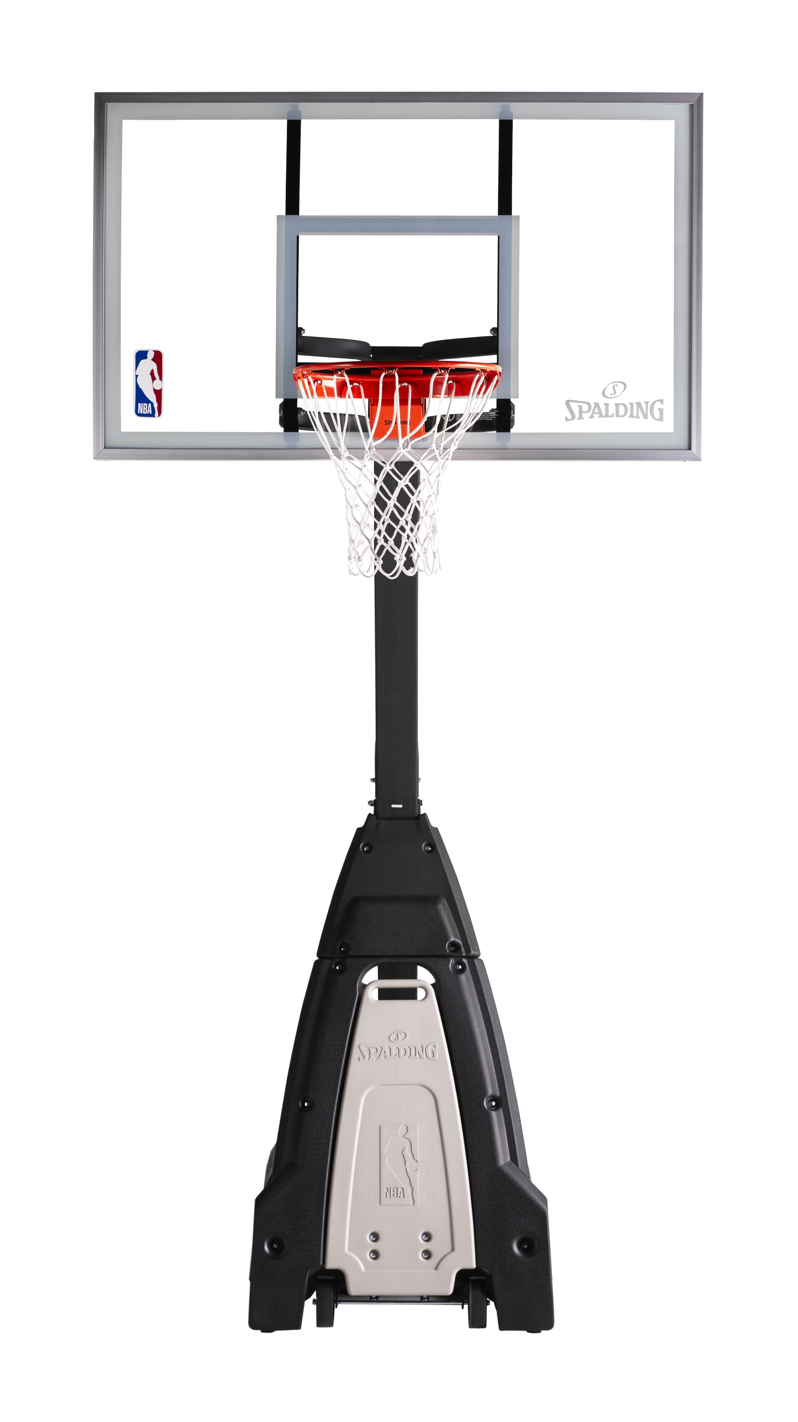 The Beast® 60" Glass Portable Basketball Hoop System - Spalding "the Beast" Glass Portable Basketball Hoop (2232x2768), Png Download