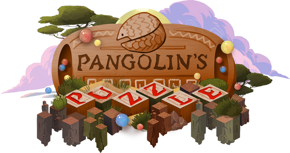 Pangolin's Puzzle Logo - Manis (1000x529), Png Download