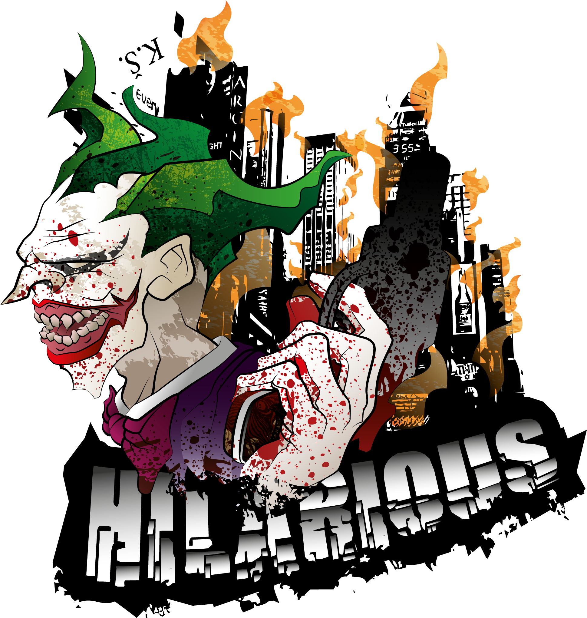 Collection Of Free Joker Vector Design - Joker (2400x2400), Png Download