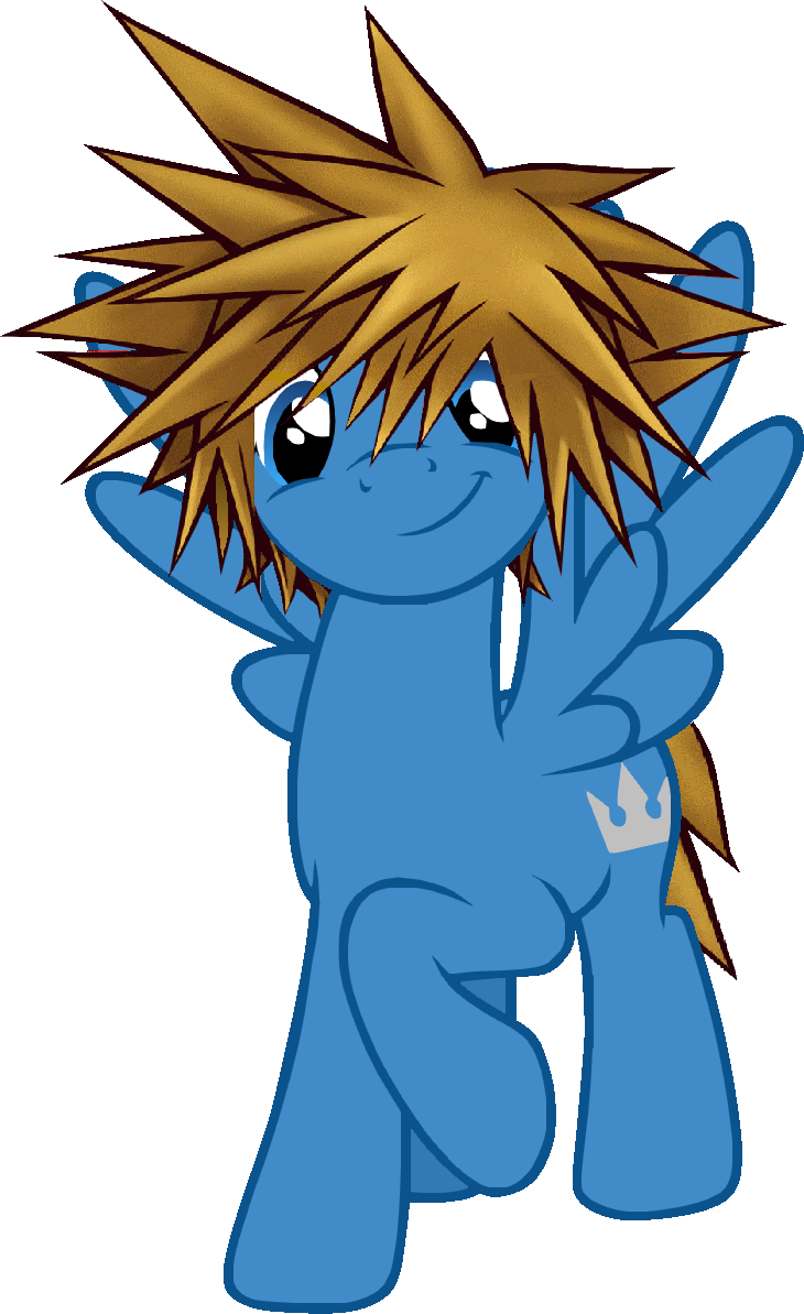 Sora Kingdom Hearts Pony By Yukimemories Sora Kingdom - Kingdom Hearts Sora Pony (730x1193), Png Download