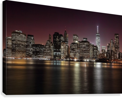 Nyc Skyline Canvas Print - Print On Canvas: Merino's Nyc Skyline, 32x48in. (429x344), Png Download