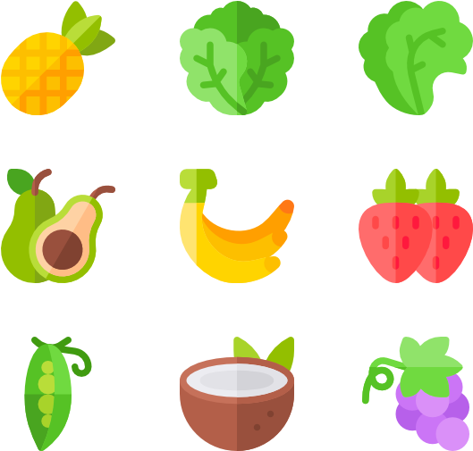 Fruits And Vegetables - Vegetable (600x564), Png Download