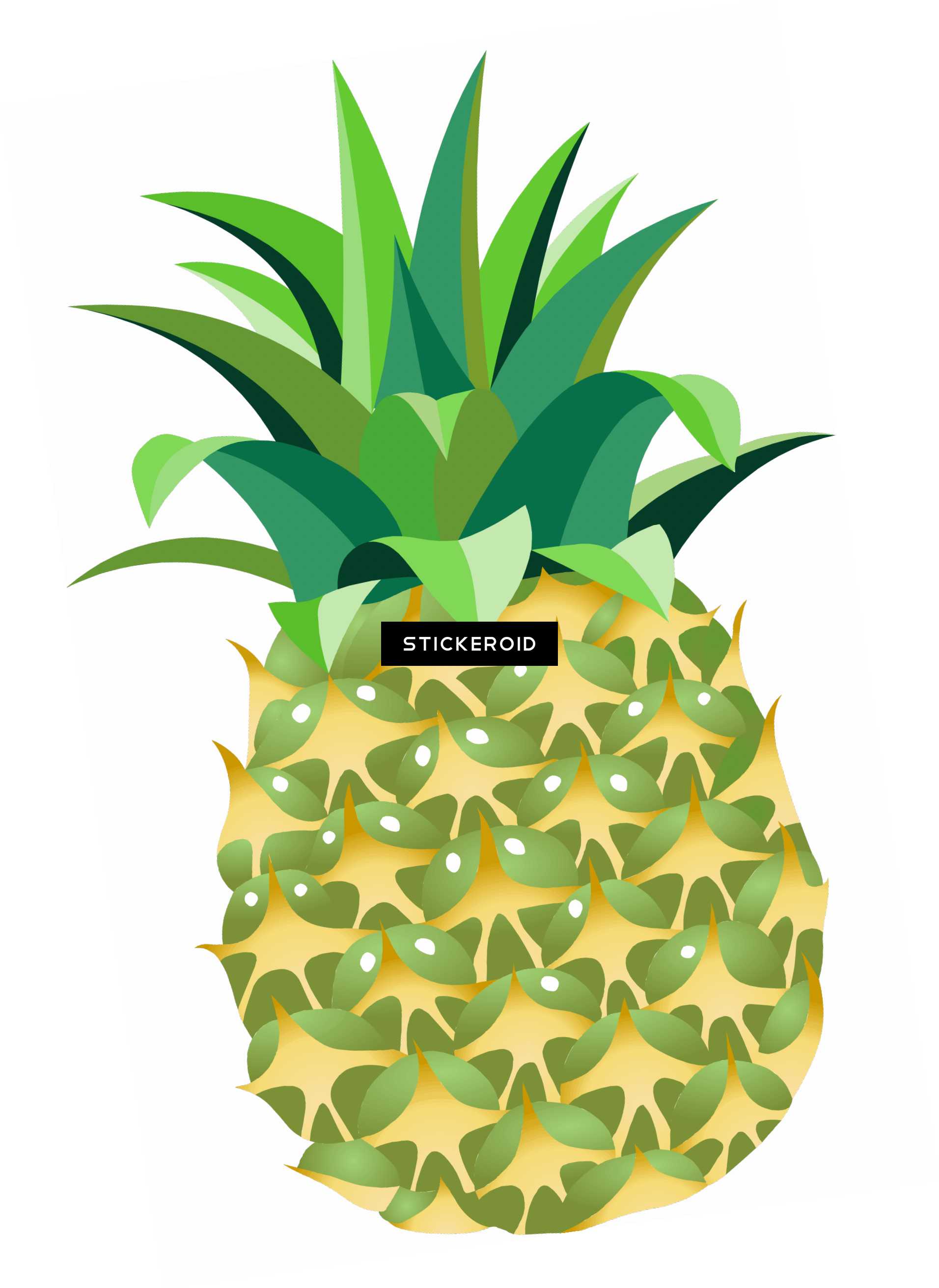 Pineapple Fruits Nuts - Download Buah Buahan Png (1912x2623), Png Download
