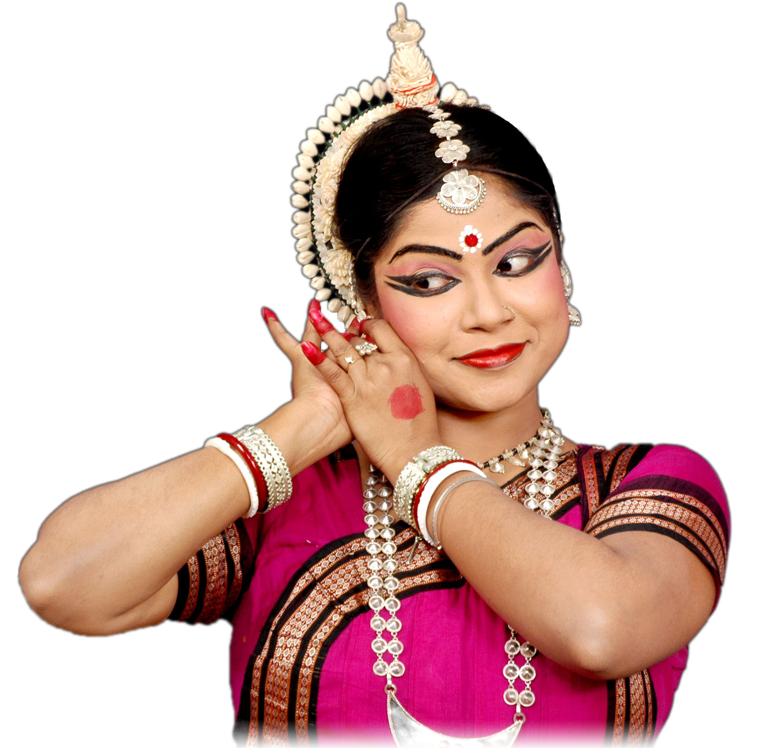 Odissi Dancer - Photo Shoot (1527x1500), Png Download