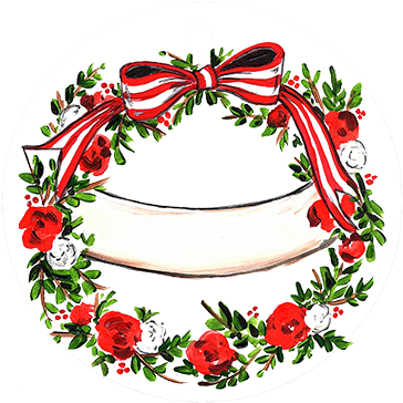 Thank You Ornament - Wreath (500x500), Png Download