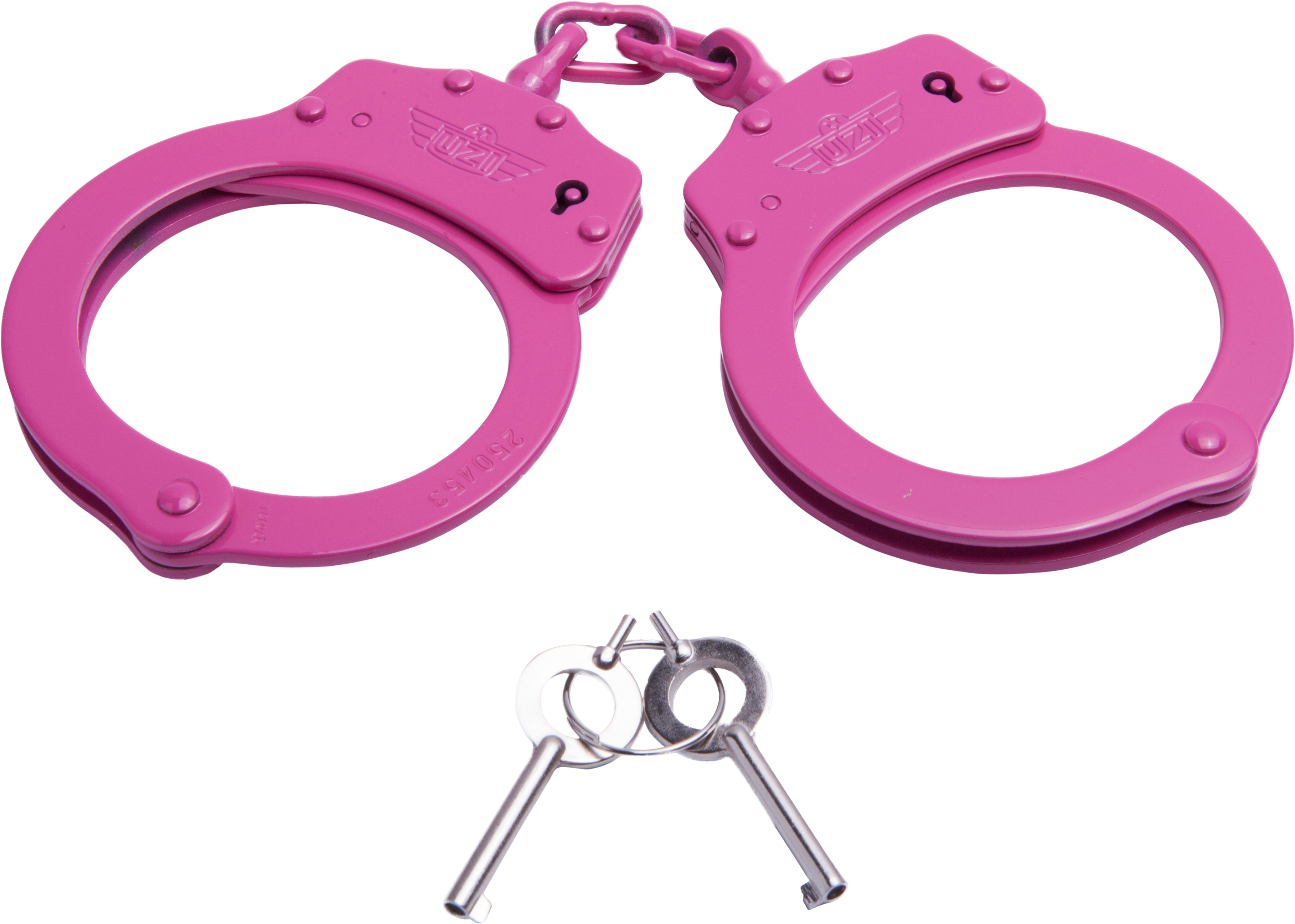 Uzi Chain Handcuff - Pink (3738x2763), Png Download
