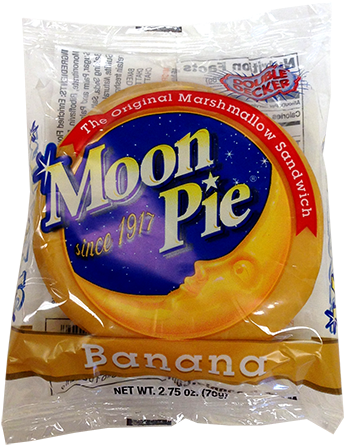 Double Decker Banana Moonpie - Double Decker Moon Pie, Banana Flavor - 2.75 Oz Pouch (500x500), Png Download