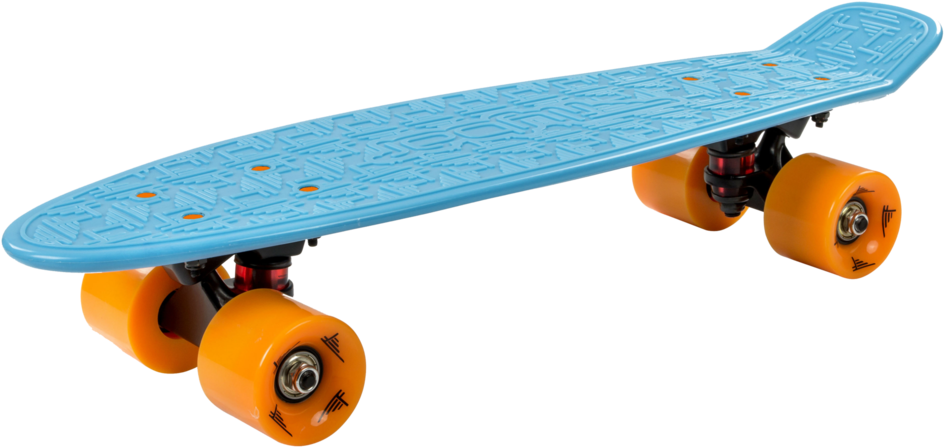 22" Plastic Complete Skateboard - Blue Skateboard (1024x683), Png Download