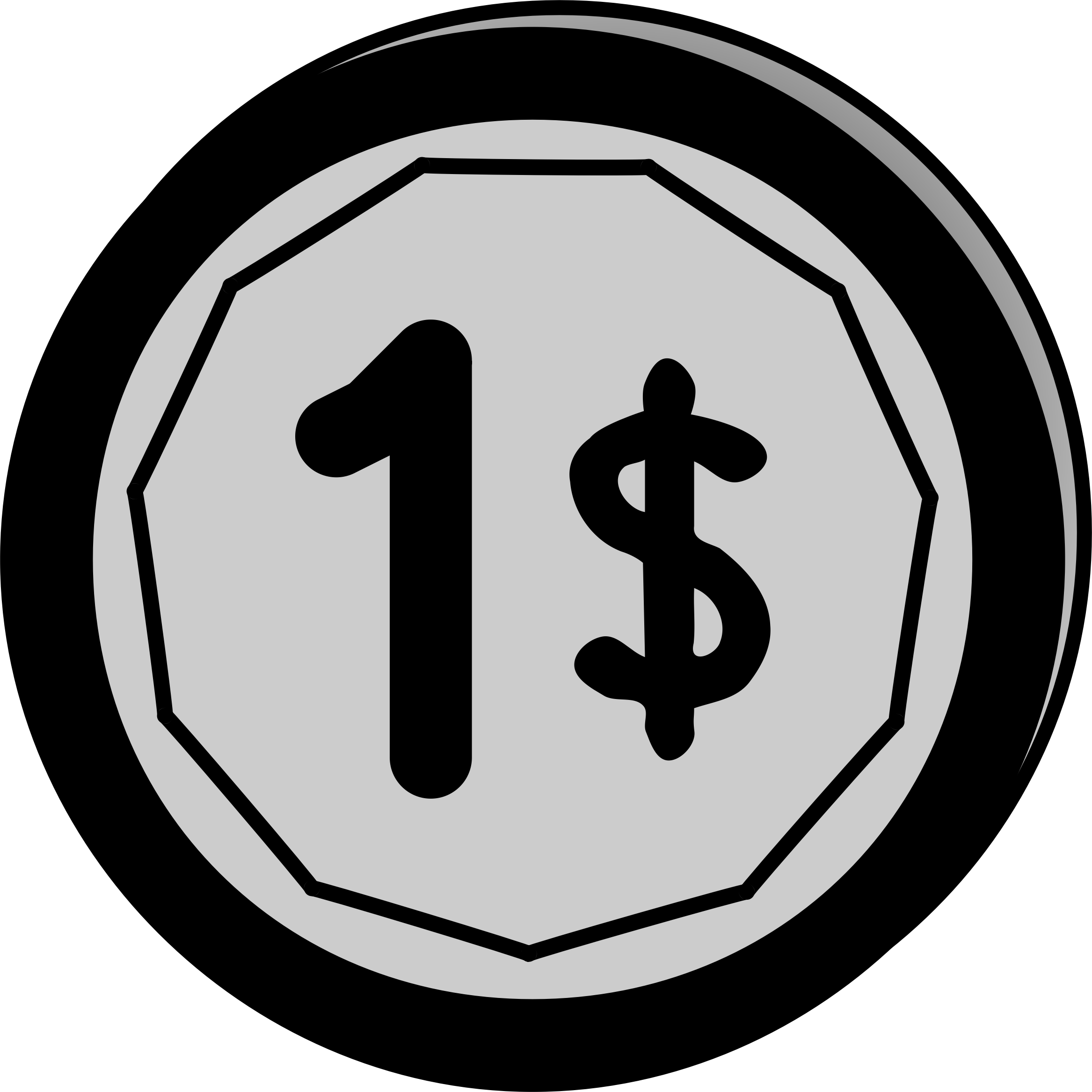 This Free Icons Png Design Of Susan B - Dollar Coin Clip Art (2334x2334), Png Download