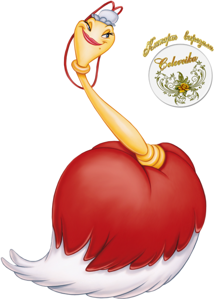 Babette From Beauty And The Beast - Beauty And The Beast Feather (723x1010), Png Download