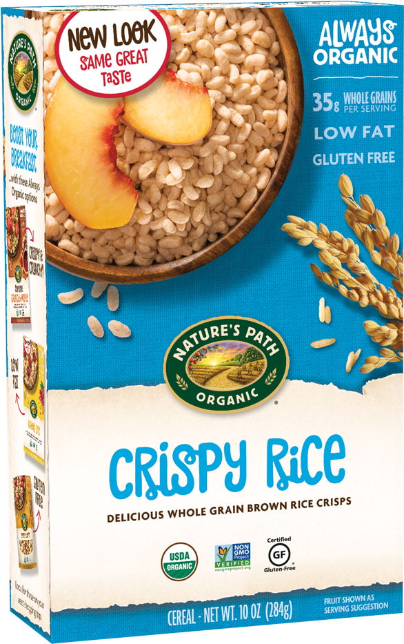 Nature's Path Crispy Rice Cereal Nutrition (720x960), Png Download