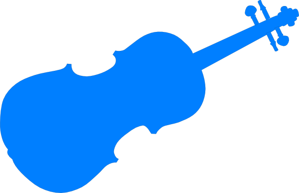 Blue Violin Svg Clip Arts 600 X 387 Px (600x387), Png Download