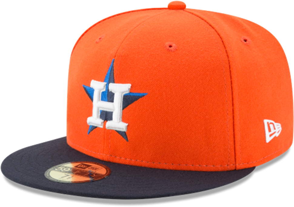 New Era 5950 Houston Astros Mlb Alternate Orange Navy - New Era (1279x800), Png Download