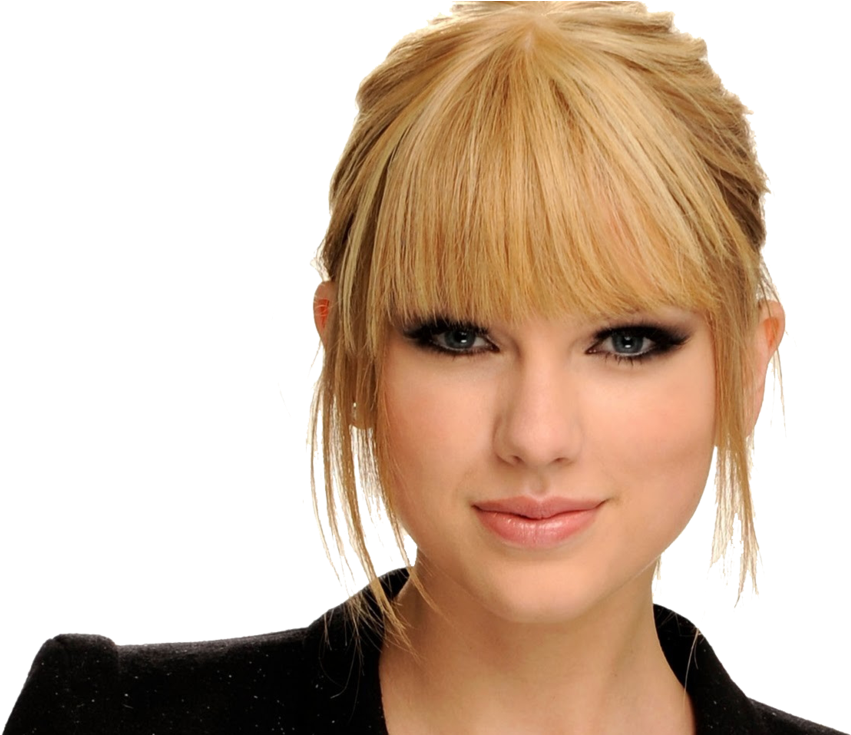 Taylor Swift With Straight Hair (900x734), Png Download