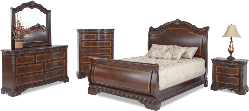 Majestic Bedroom Set - Bobs Furniture Majestic Bedroom Set (850x534), Png Download
