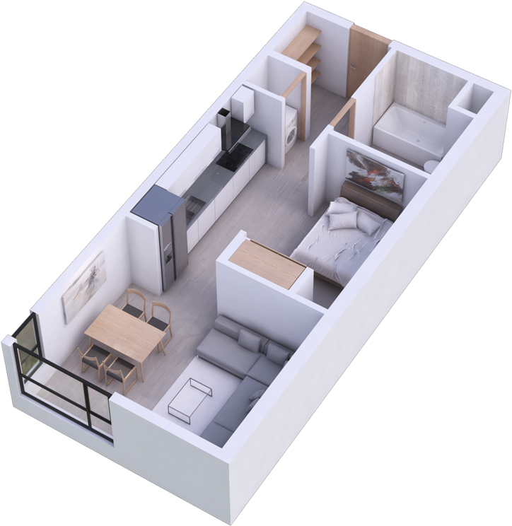 Hannah Jr 1 Bed - Portable Network Graphics (1000x800), Png Download