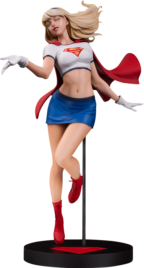 Supergirl Statue - Dc Designer Series Supergirl Statue (480x894), Png Download