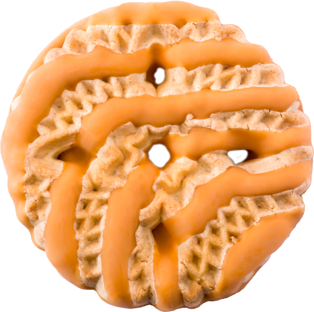 Download Caramel Dipped Shortbread Caramel Fudge Stripe Cookies