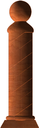 Barber Pole - Plywood (430x430), Png Download