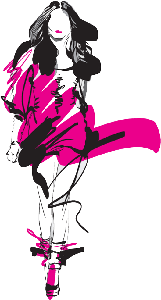 Topazio-fashion - Fashion Model Sketch Vector Illustration (955x1072), Png Download