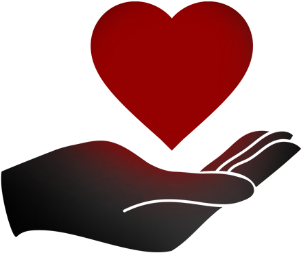 Community Support Victorian Association Of Jewish Ex - Hand And Heart Logo (450x397), Png Download