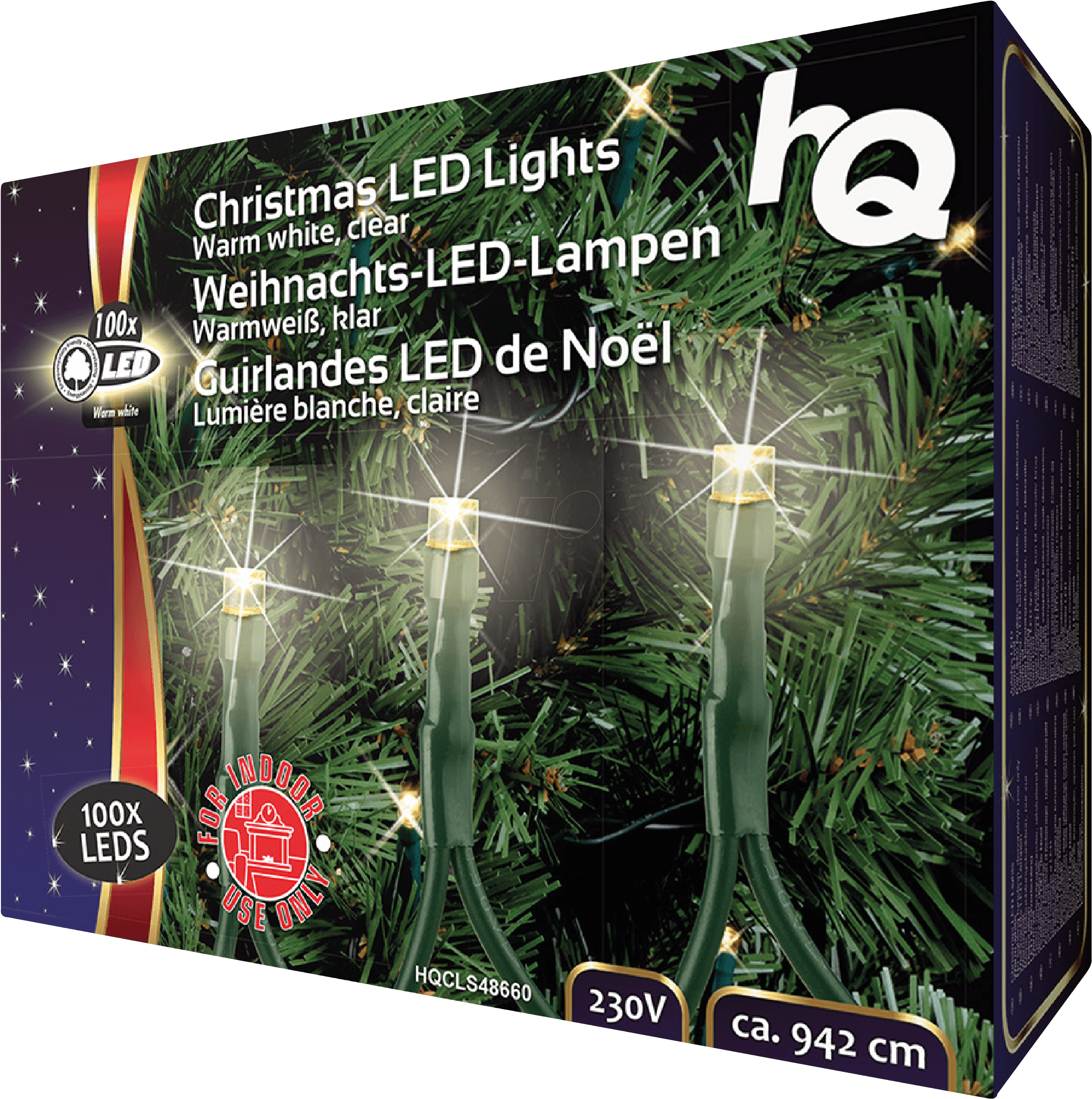 Christmas Light 100 Led - Hq 100 Led Christmas Lights (2402x2396), Png Download