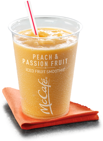 Peach & Passionfruit Smoothie - Peach And Passion Fruit Smoothie (358x484), Png Download