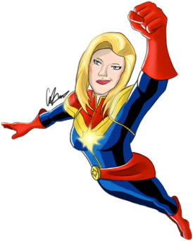 Captain Marvel - Captain Marvel Clipart (752x360), Png Download