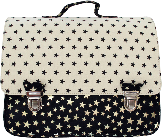 Miniséri Satchel Black And White Stars - Cartella Per Scuola Elementare (960x720), Png Download