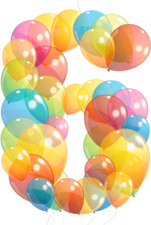 Numbers ‿✿⁀ Birthday Clips, Printable Numbers, Letter - Balloon (741x1024), Png Download
