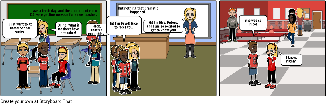 New Teacher - Cartoon (1164x385), Png Download