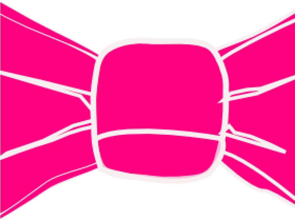 Pink Bow Clipart Pink Bow Clip Art At Clker Vector - Illustration Bow Free Png (1024x1024), Png Download
