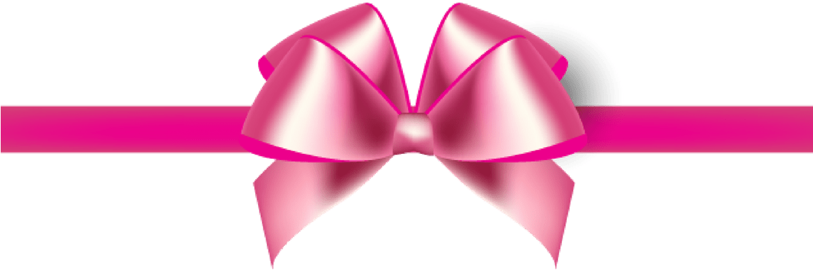 Bow - Niedliches Magisches Regenbogenunicorn-rosa Kissen (1165x400), Png Download