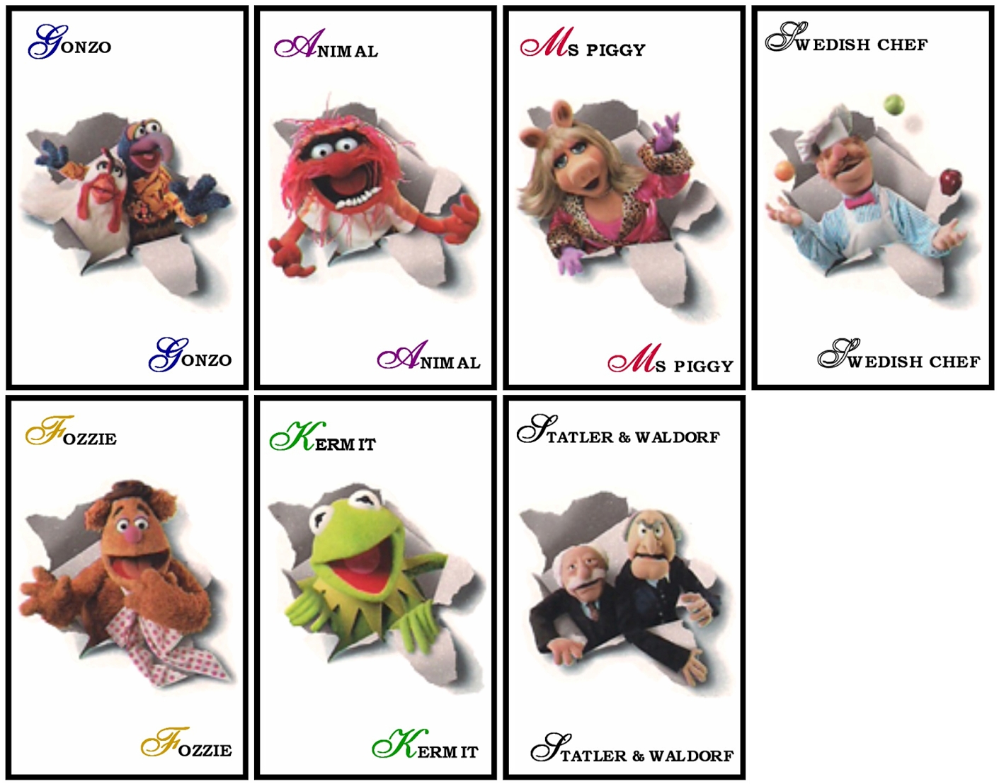 Therefore, Your Suspects Are Kermit The Frog , Ms - Buffalo Games Disney Stamp: Muppets (1600x1237), Png Download