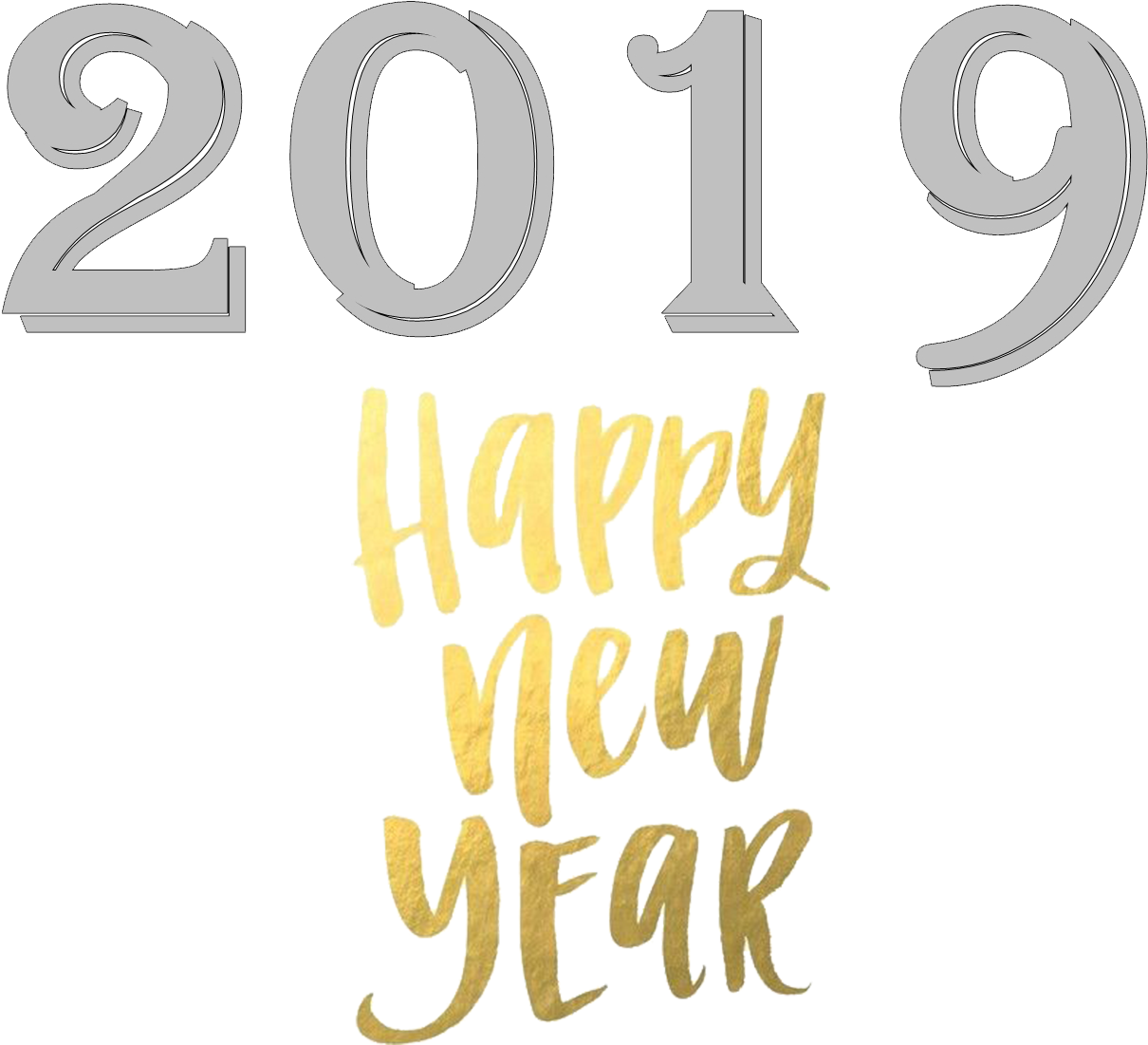 2019 Happy New Year Png Free Images - Happy New Year Png Hd (1600x1200), Png Download