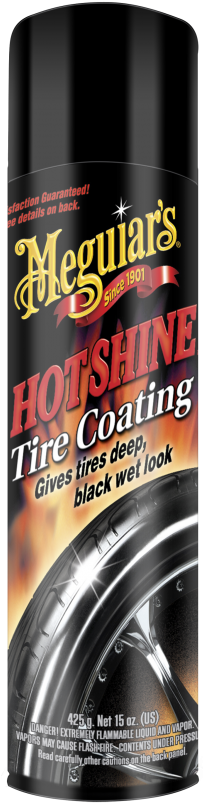 Meguiar's® Hot Shine High Gloss Tire Coating, G13815, - Tire Shine Spray (880x880), Png Download