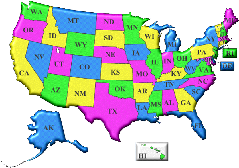 Pictures Of The United States Create Photo Gallery - United States (850x603), Png Download