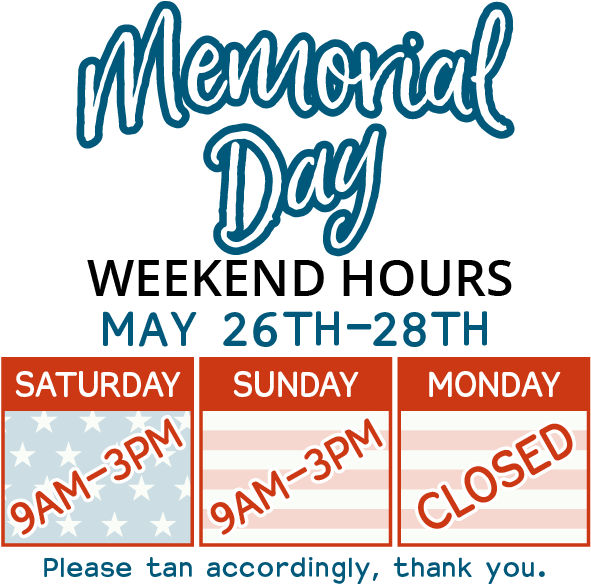 Memorial Day Hours 2018 Web Sidebar - Calligraphy (591x591), Png Download