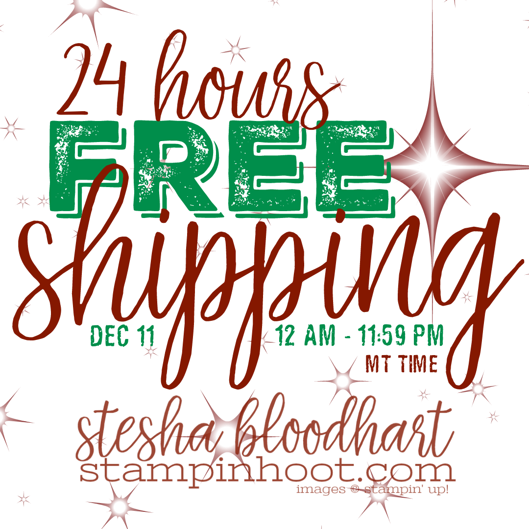 24 Hours Free Shipping December 11th 2018 - Stampin' Up Inc. (1080x1080), Png Download