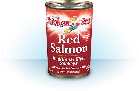 Red Salmon Traditional Style - Chicken Of The Sea Red Salmon, Traditional Style Sockeye (467x306), Png Download