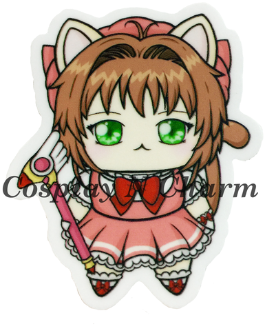 Sakura Pvc Waterproof Sticker - Cartoon (498x602), Png Download