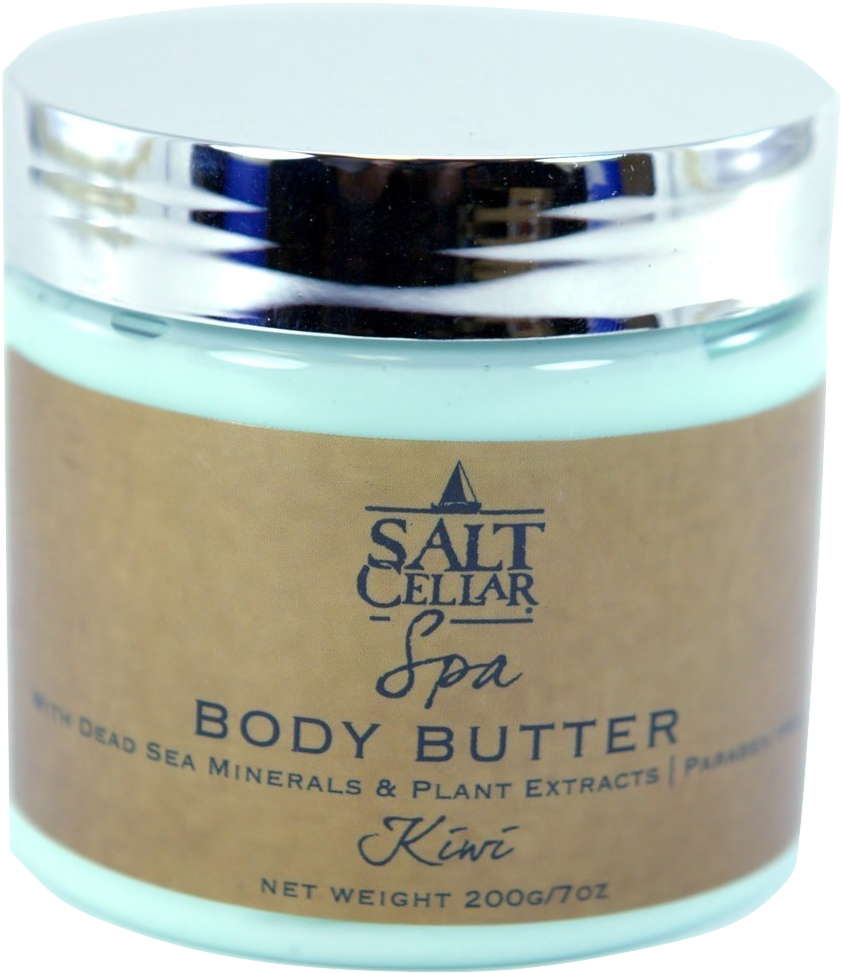 Salt Cellar Dead Sea Body Butter 7 Oz (mango, Kiwi, - Salt Cellar All Natural Dead Sea Black Mud Soap 4.4 (924x1068), Png Download